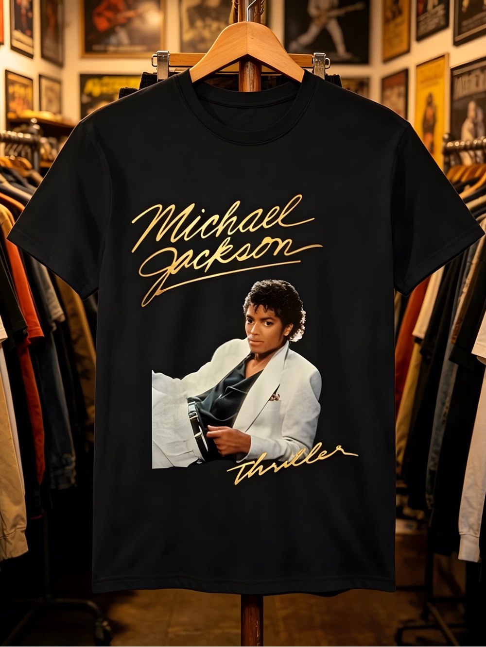 Michael Jackson Thriller Album Pop Icon Graphic Unisex T-Shirt